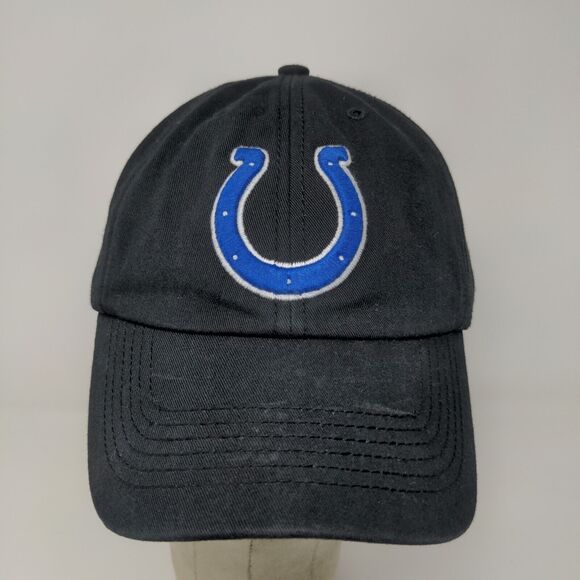 '47 Brand Fitted Hat Black Size L Indianapolis Colts Cap Embroidered Logo - Picture 3 of 14